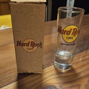 Hard Rock Cafe San Antonio Logo Shot Glass